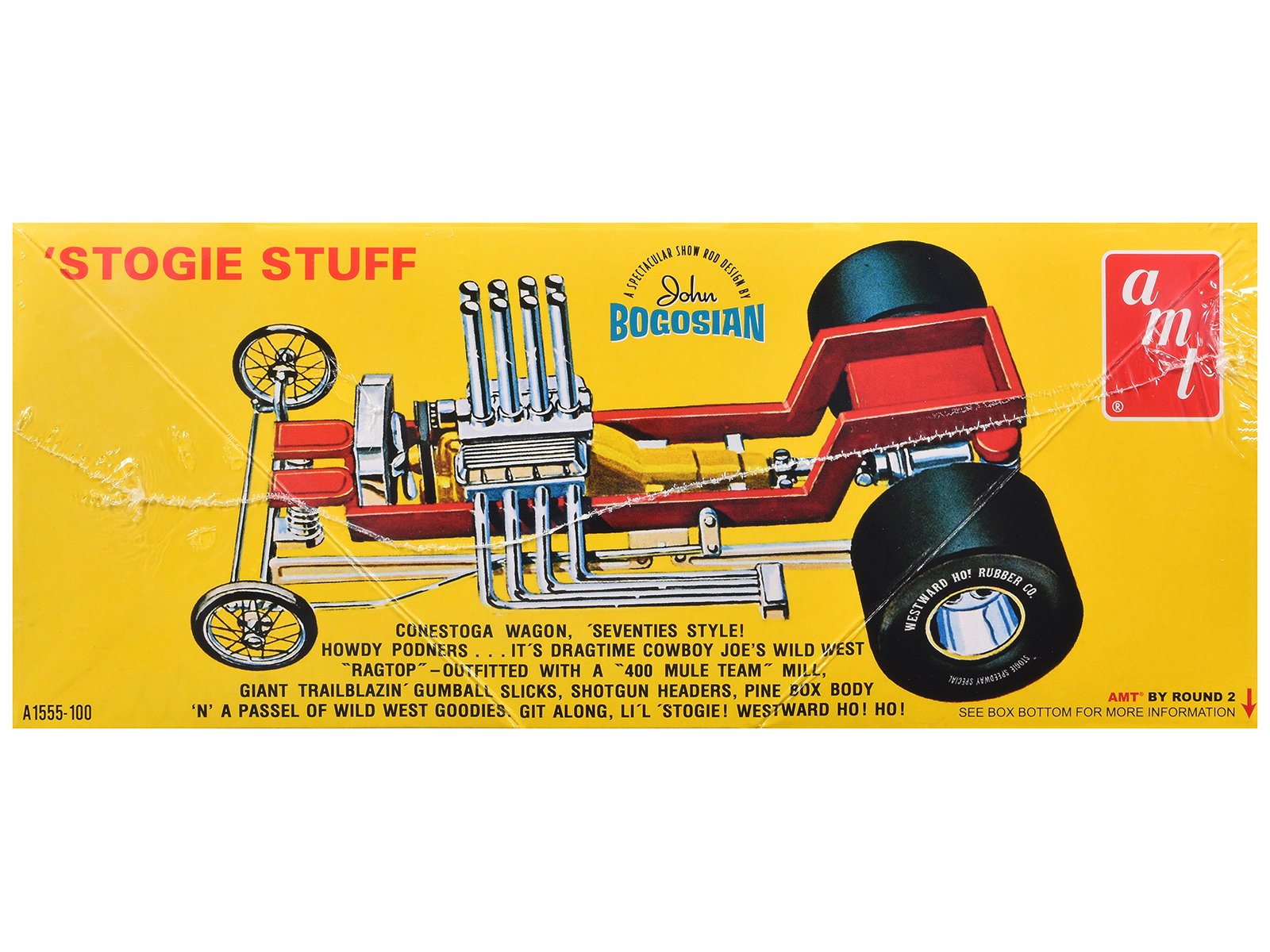 Skill 2 Model Kit Li'l Stogie Show Rod Death Valley Dragger Wagon 1/25 Scale Model by AMT view 3