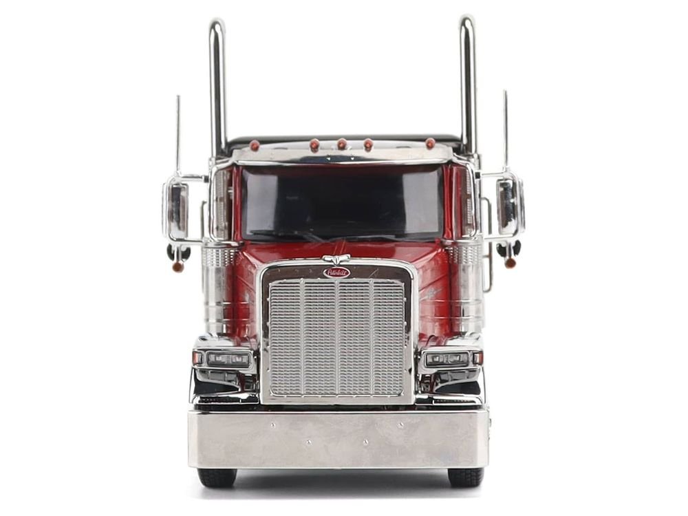 Peterbilt 589 Tridem-Axle Legendary Package Truck Tractor with 58" Sleeper Legendary Red "Transport Series" 1/32 Diecast Model by Diecast Masters view 4
