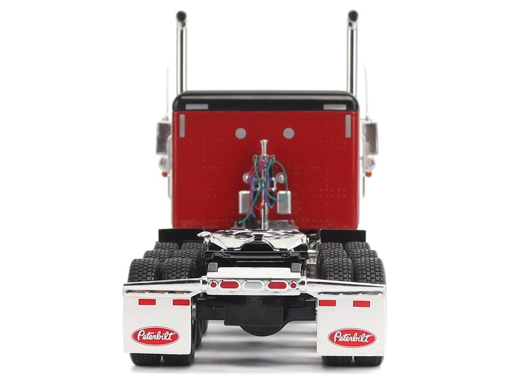 Peterbilt 589 Tridem-Axle Legendary Package Truck Tractor with 58" Sleeper Legendary Red "Transport Series" 1/32 Diecast Model by Diecast Masters view 5