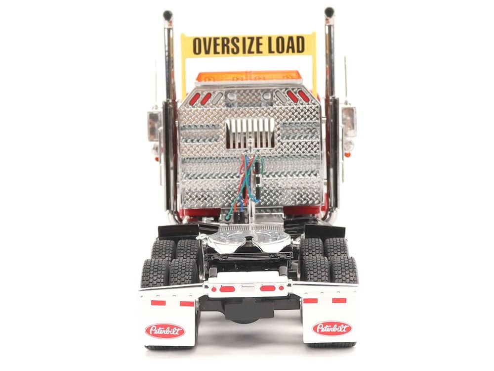 Peterbilt 589 Tandem-Axle Truck Tractor with Day Cab Legendary Red "Transport Series" 1/32 Diecast Model by Diecast Masters view 5