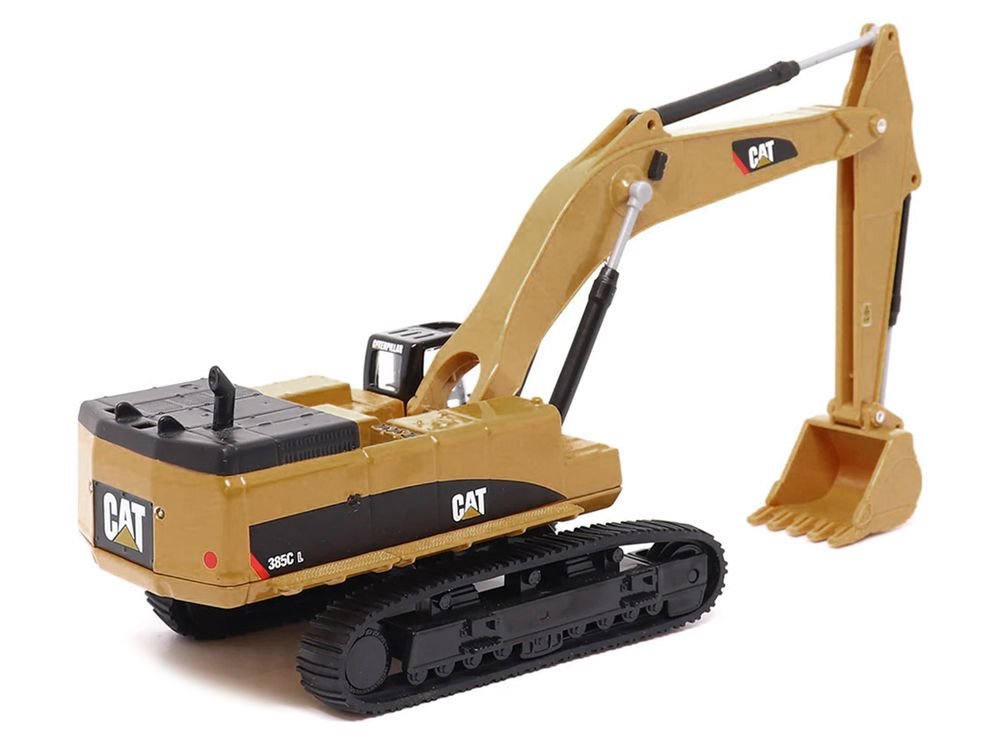 CAT Caterpillar 385C L Hydraulic Excavator Yellow 1/64 Diecast Model by Diecast Masters view 3
