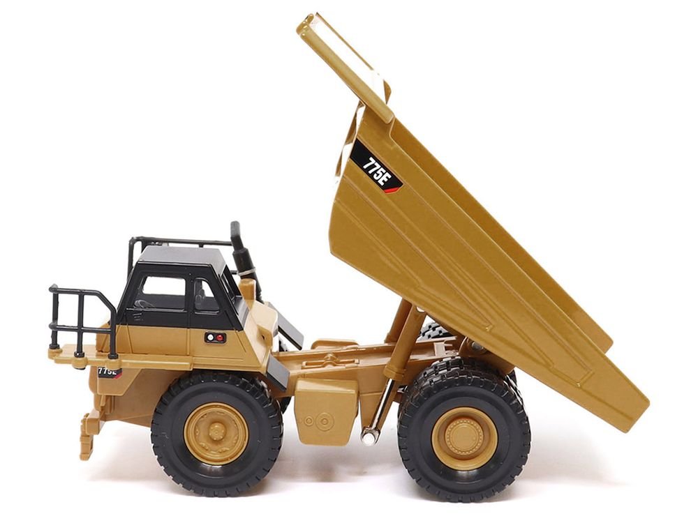 CAT Caterpillar 775E Off-Highway Dump Truck Yellow 1/64 Diecast Model by Diecast Masters view 4