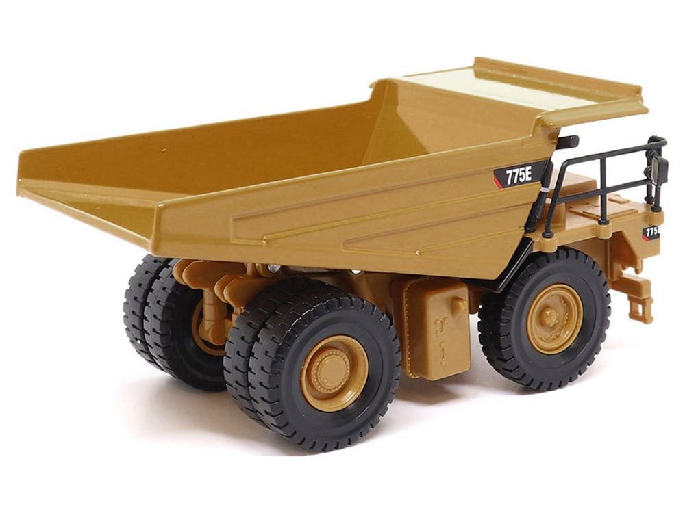 CAT Caterpillar 775E Off-Highway Dump Truck Yellow 1/64 Diecast Model by Diecast Masters view 5