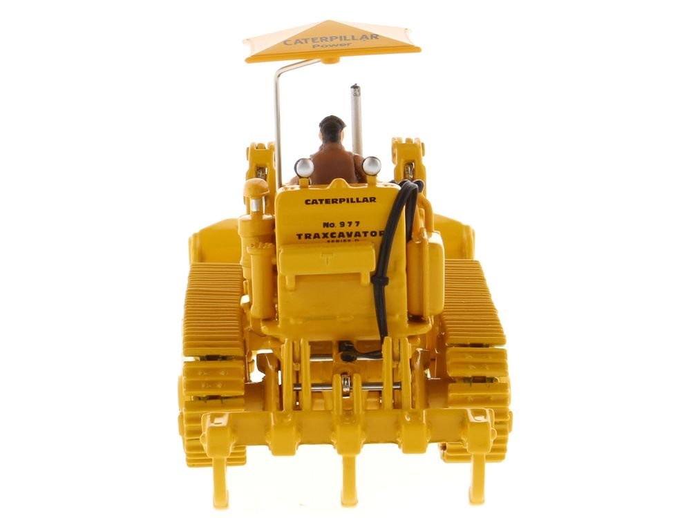 CAT Caterpillar 977D Traxcavator Yellow with Operator "Vintage Series" 1/50 Diecast Model by Diecast Masters view 5