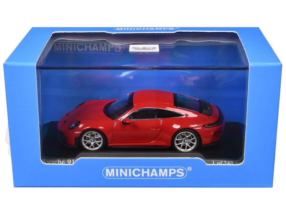2025 Porsche 911 (992.2) GT3 Touring Red Limited Edition to 240 pieces Worldwide 1/64 Diecast Model Car by Minichamps view 3