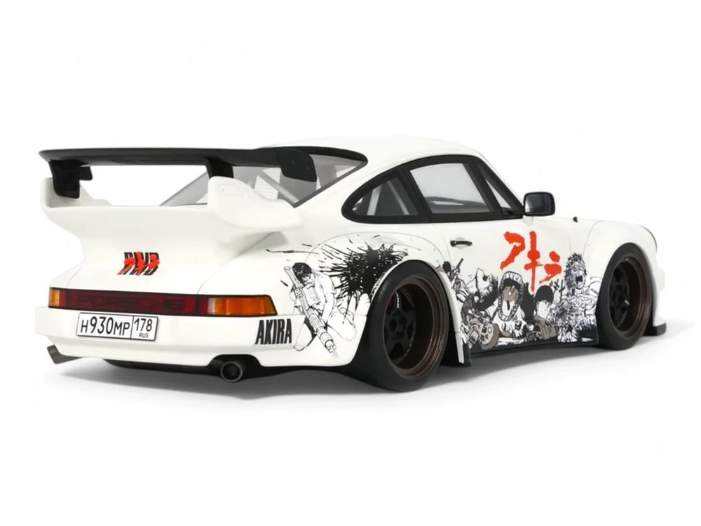 2024 RWB Akira White with Graphics "Akira" (1988) Movie 1/18 Model Car by GT Spirit view 5