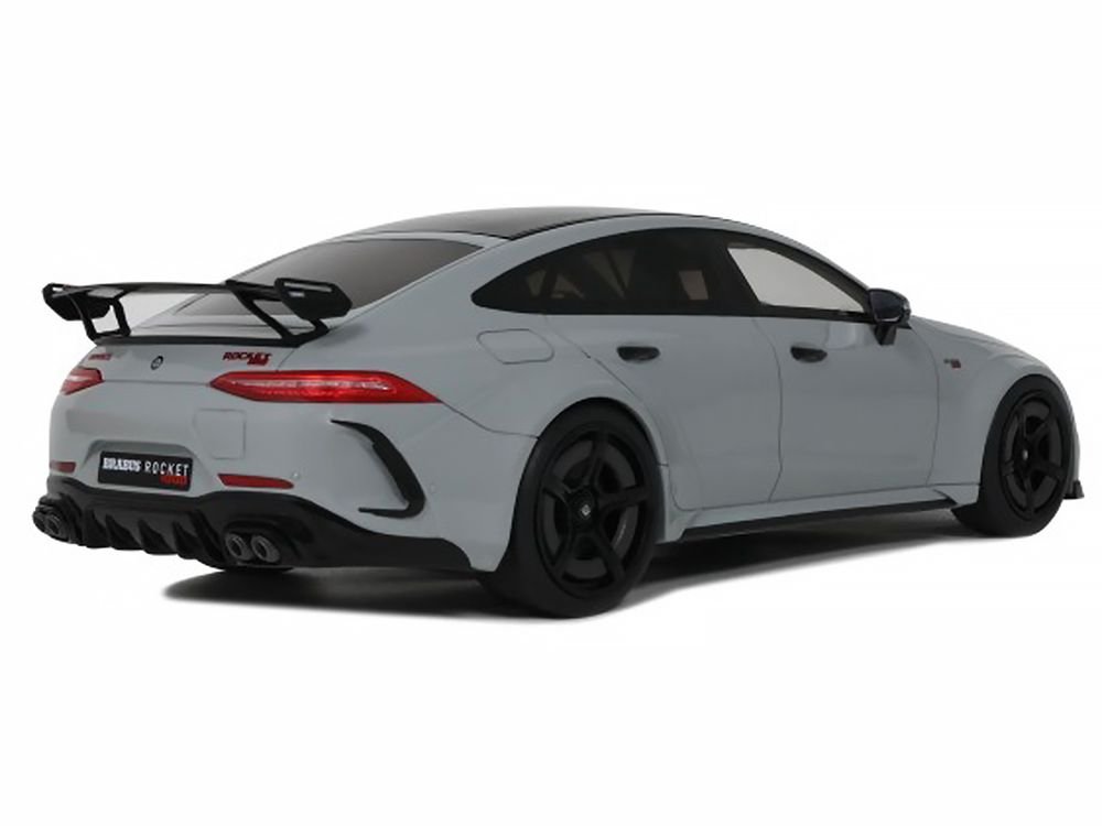 2024 Brabus Rocket 1000 Nardo Gray with Black Top 1/18 Model Car by GT Spirit view 5