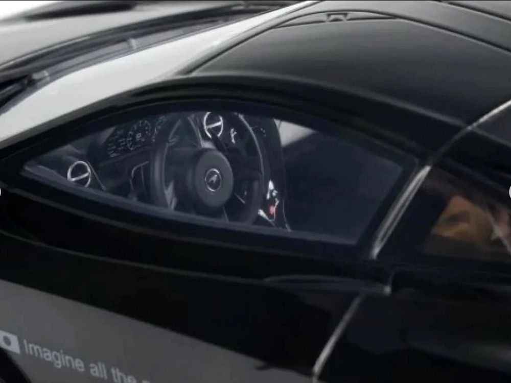2023 McLaren 720S "LB-Works - Liberty Walk" Black 1/18 Model Car by GT Spirit view 2