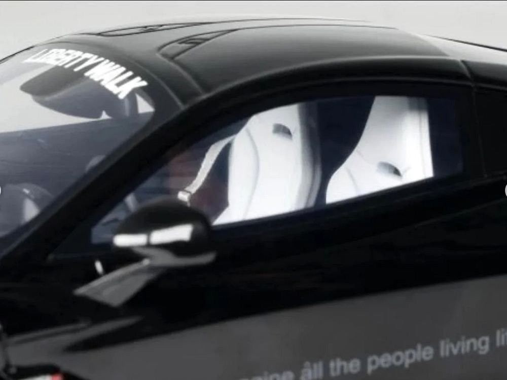 2023 McLaren 720S "LB-Works - Liberty Walk" Black 1/18 Model Car by GT Spirit view 3