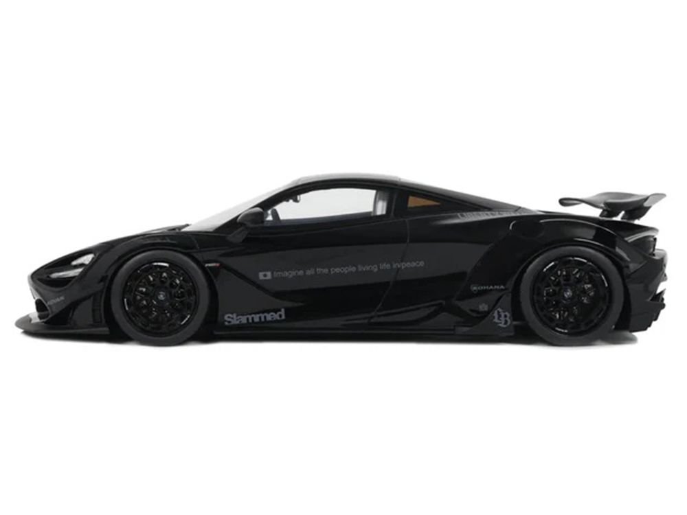 2023 McLaren 720S "LB-Works - Liberty Walk" Black 1/18 Model Car by GT Spirit view 4