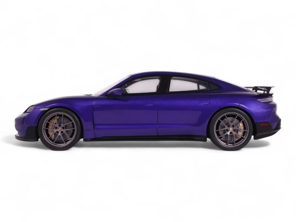 2023 Porsche Taycan Turbo GT Purple Sky Metallic 1/18 Model Car by GT Spirit view 4