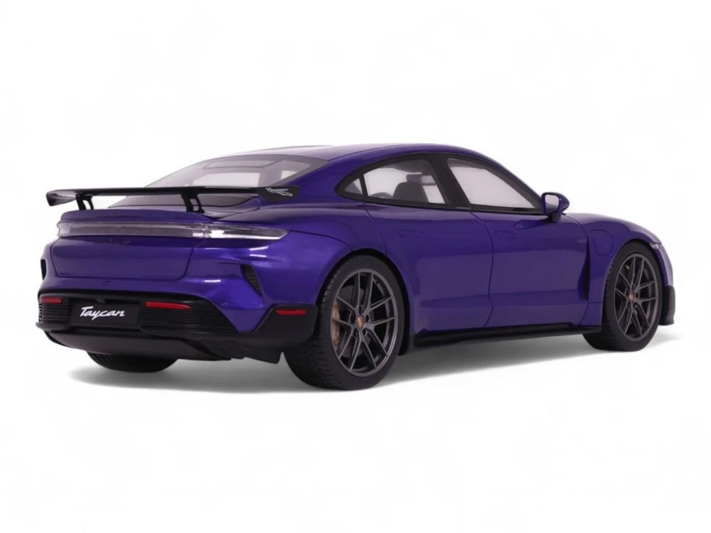 2023 Porsche Taycan Turbo GT Purple Sky Metallic 1/18 Model Car by GT Spirit view 5