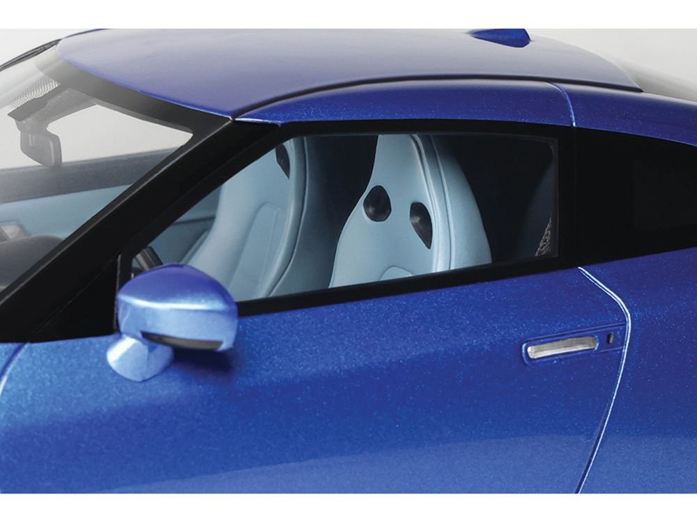 2024 Nissan GT-R Skyline Edition Bayside Blue Metallic 1/18 Model Car by GT Spirit view 2