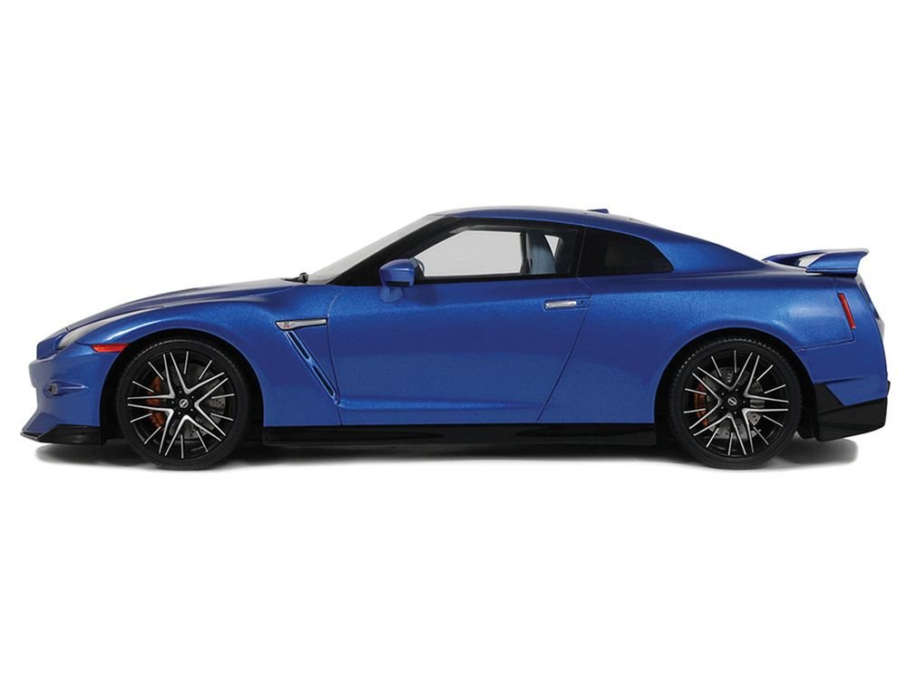 2024 Nissan GT-R Skyline Edition Bayside Blue Metallic 1/18 Model Car by GT Spirit view 4