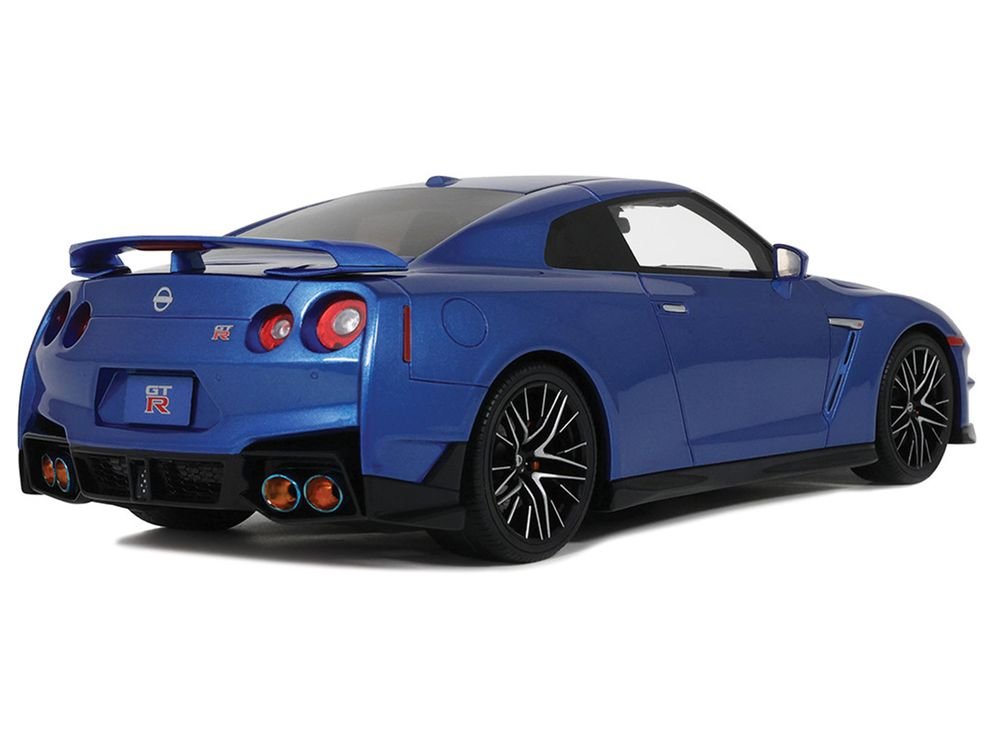 2024 Nissan GT-R Skyline Edition Bayside Blue Metallic 1/18 Model Car by GT Spirit view 5