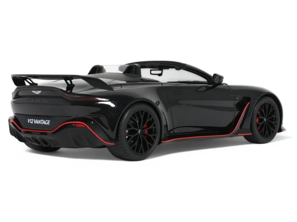 2023 Aston Martin V12 Vantage Roadster Onyx Black 1/18 Model Car by GT Spirit view 5