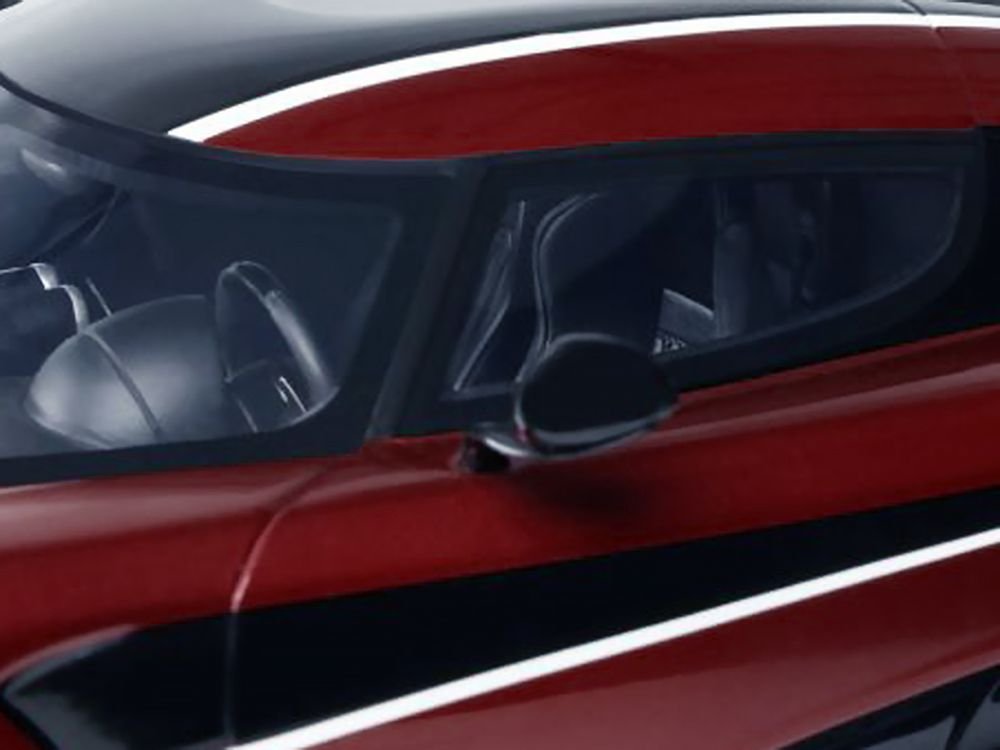 2017 Koenigsegg Agera RS Deep Red Metallic with Black Stripes 1/18 Model Car by GT Spirit view 2
