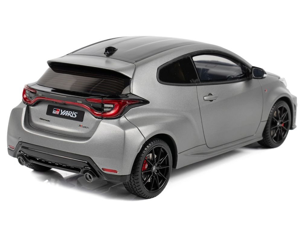 2024 Toyota GR Yaris Precious Metal Gray Metallic Limited Edition to 999 pieces Worldwide 1/18 Model Car by Otto Mobile view 5