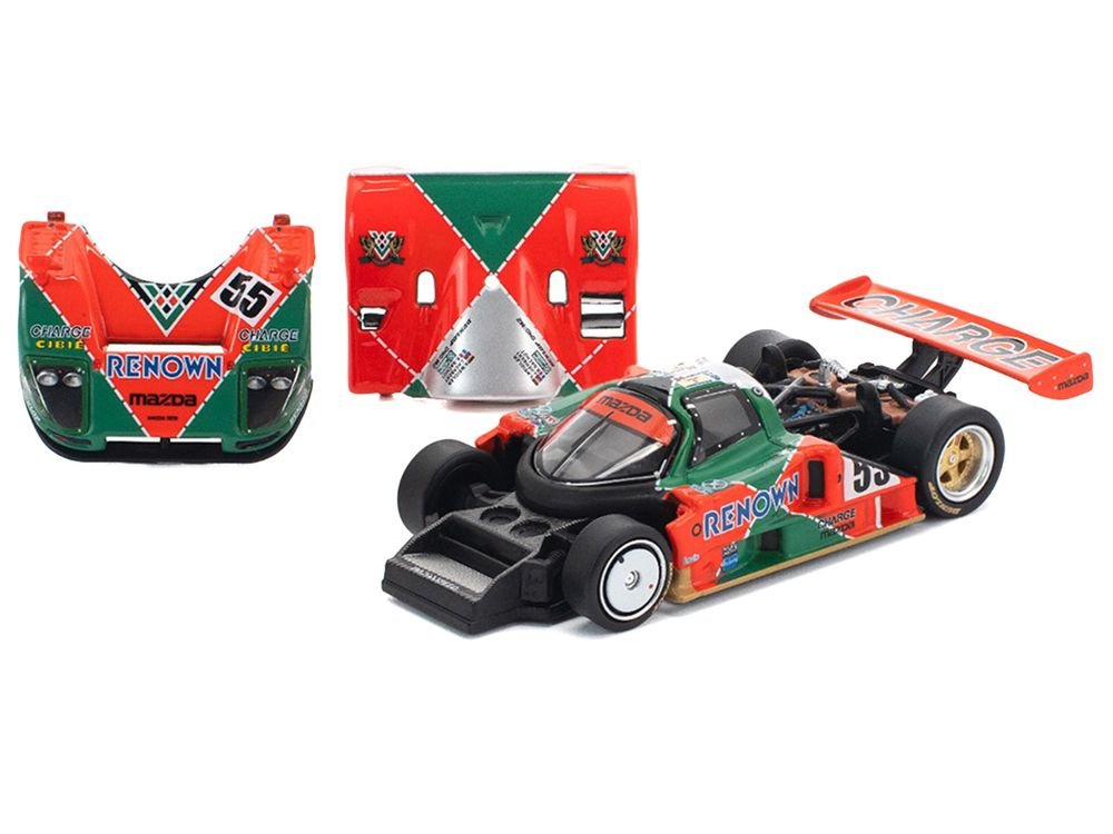 Mazda 787B #55 Johnny Herbert - Volker Weidler - Bertrand Gachot "Mazdaspeed" Winner "24 Hours of Le Mans" (1991) 1/64 Diecast Model Car by Pop Race view 3