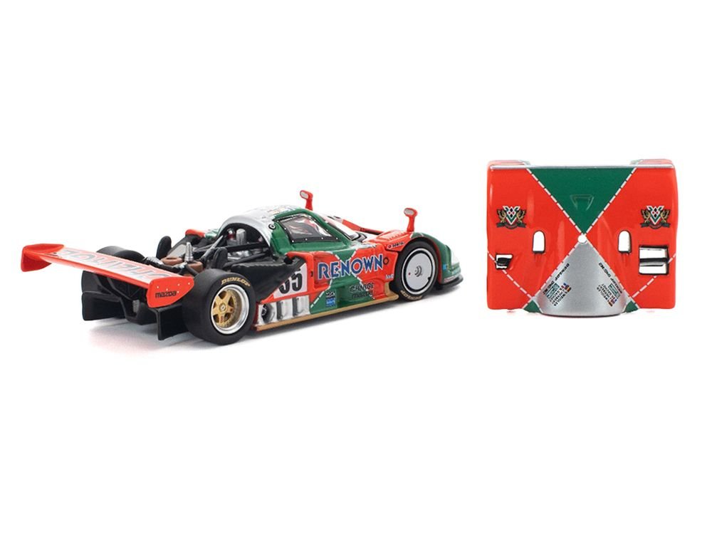Mazda 787B #55 Johnny Herbert - Volker Weidler - Bertrand Gachot "Mazdaspeed" Winner "24 Hours of Le Mans" (1991) 1/64 Diecast Model Car by Pop Race view 4