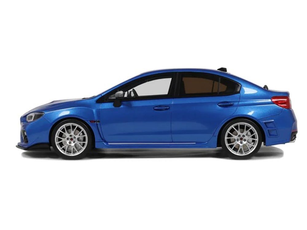 2015 Subaru WRX Sti S207 RHD (Right Hand Drive) Blue Pearl Metallic Limited Edition to 2000 pieces Worldwide 1/18 Model Car by Otto Mobile view 4