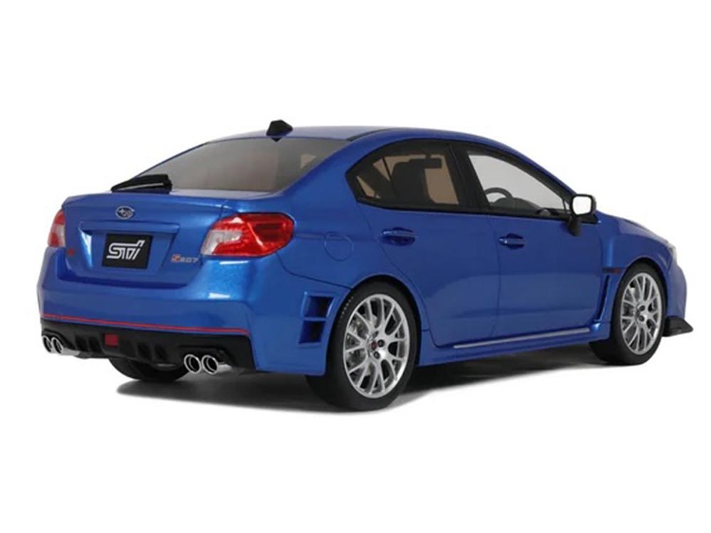 2015 Subaru WRX Sti S207 RHD (Right Hand Drive) Blue Pearl Metallic Limited Edition to 2000 pieces Worldwide 1/18 Model Car by Otto Mobile view 5