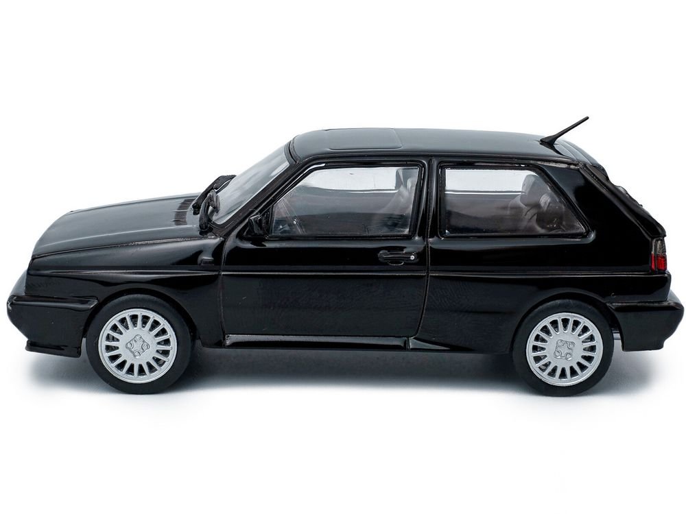1989 Volkswagen Golf Rallye G60 Black 1/43 Diecast Model Car by Solido view 2