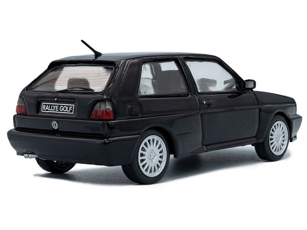 1989 Volkswagen Golf Rallye G60 Black 1/43 Diecast Model Car by Solido view 3