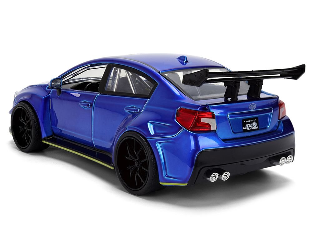 2016 Subaru WRX STI Widebody Blue Metallic "JDM Tuners" Series 1/24 Diecast Model Car by Jada view 5