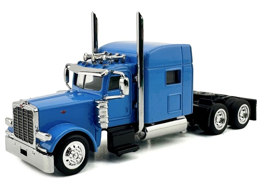 Peterbilt 389 Truck Tractor with Sleeper Cab Baby Blue 1/87 (HO) Scale Plastic Model Car by HO Logistics view 2