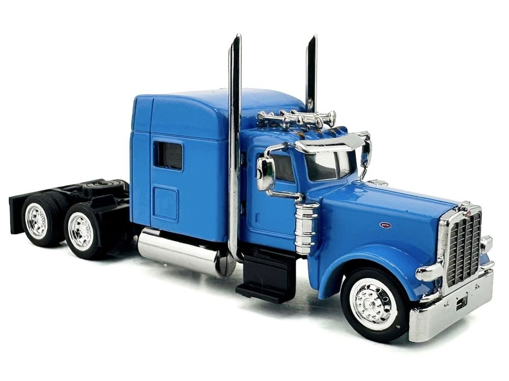 Peterbilt 389 Truck Tractor with Sleeper Cab Baby Blue 1/87 (HO) Scale Plastic Model Car by HO Logistics view 3