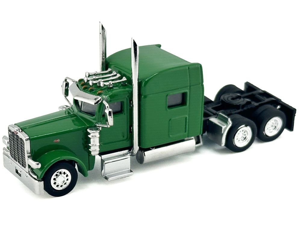 Peterbilt 389 Truck Tractor with Sleeper Cab Green 1/87 (HO) Scale Plastic Model Car by HO Logistics view 2