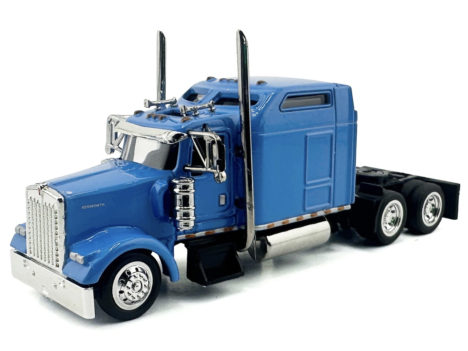 Kenworth W900L Truck Tractor with Sleeper Cab Baby Blue 1/87 (HO) Scale Plastic Model Car by HO Logistics view 2