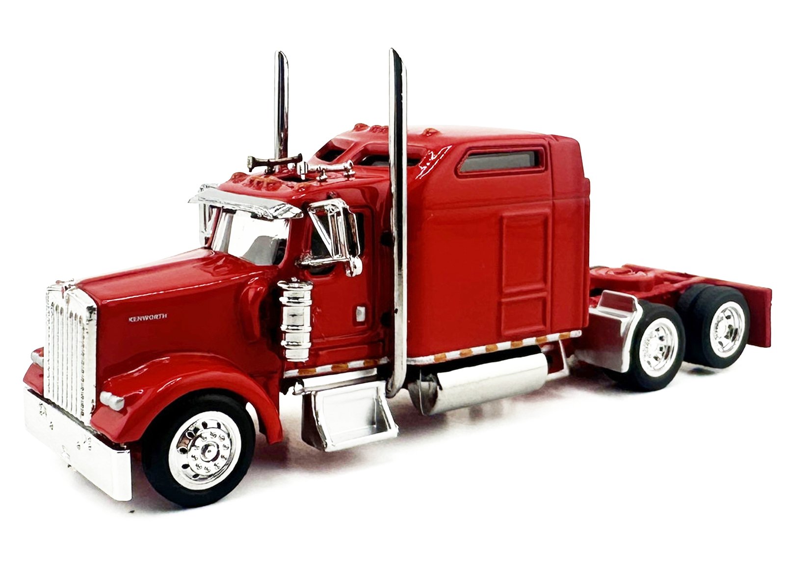 Kenworth W900L Truck Tractor with Sleeper Cab Red 1/87 (HO) Scale Plastic Model Car by HO Logistics view 2