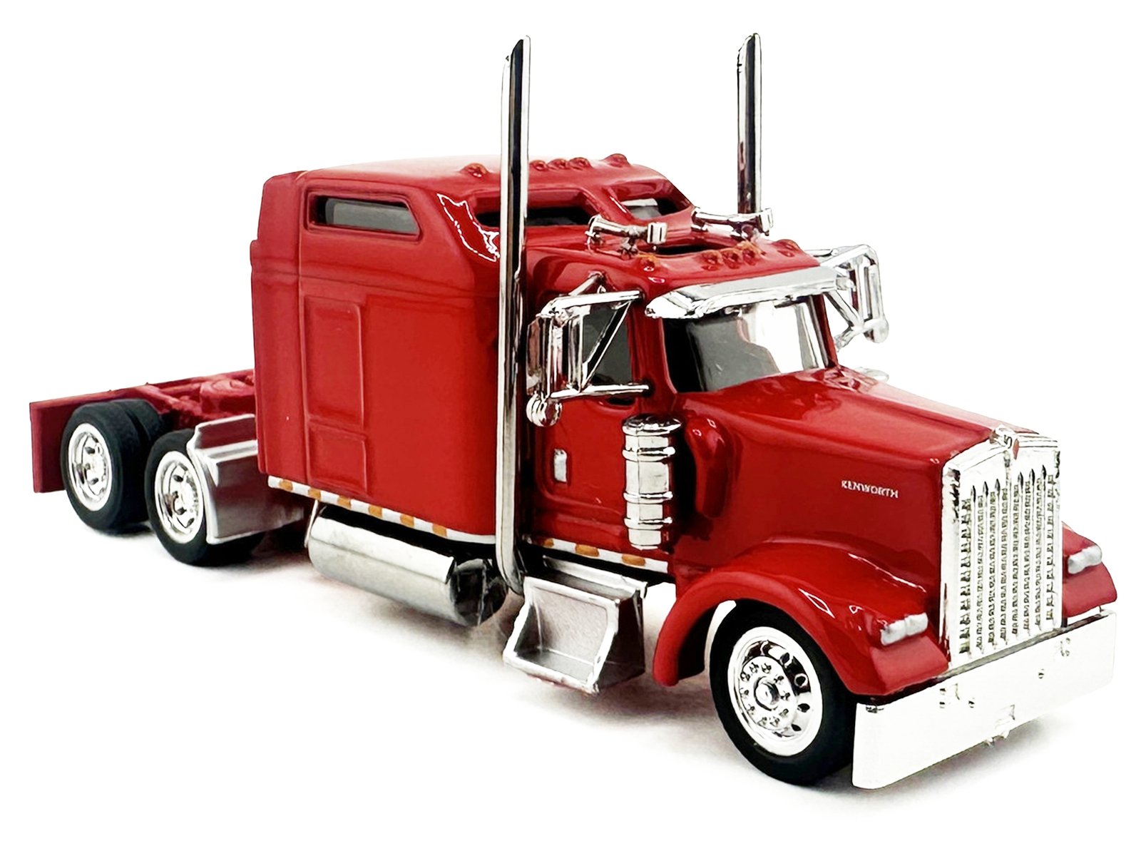 Kenworth W900L Truck Tractor with Sleeper Cab Red 1/87 (HO) Scale Plastic Model Car by HO Logistics view 3