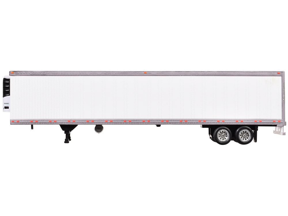 Box Trailer with Reefer White 1/87 (HO) Scale Plastic Model by HO Logistics view 3