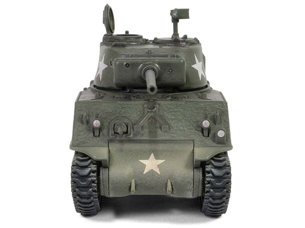U.S. Sherman M4A3(76) Medium Tank "THUNDERBOLT IV 37th Tank Battalion 4th Armored Division Bastogne" (1944) United States Army "Mini AFV" Series 1/64 Diecast Model by Forces of Valor view 4