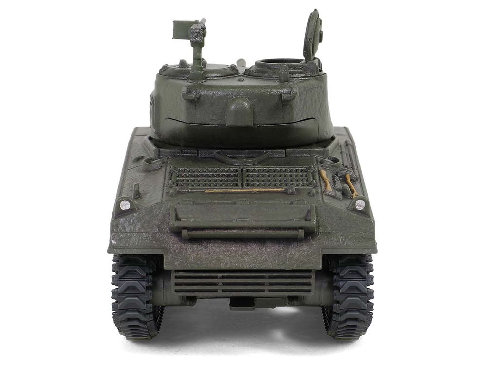 U.S. Sherman M4A3(76) Medium Tank "THUNDERBOLT IV 37th Tank Battalion 4th Armored Division Bastogne" (1944) United States Army "Mini AFV" Series 1/64 Diecast Model by Forces of Valor view 5