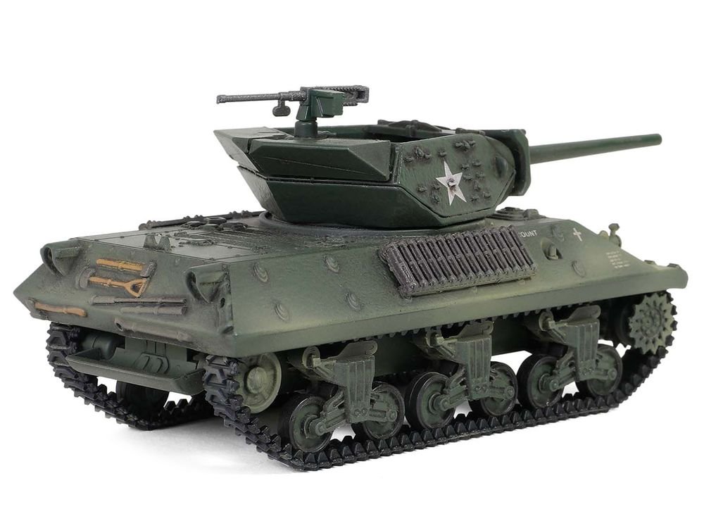 U.S. Army M10 GMC Tank "702nd Tank Destroyer Battalion Normandy France" (1944) United States Army "Mini AFV" Series 1/64 Diecast Model by Forces of Valor view 3