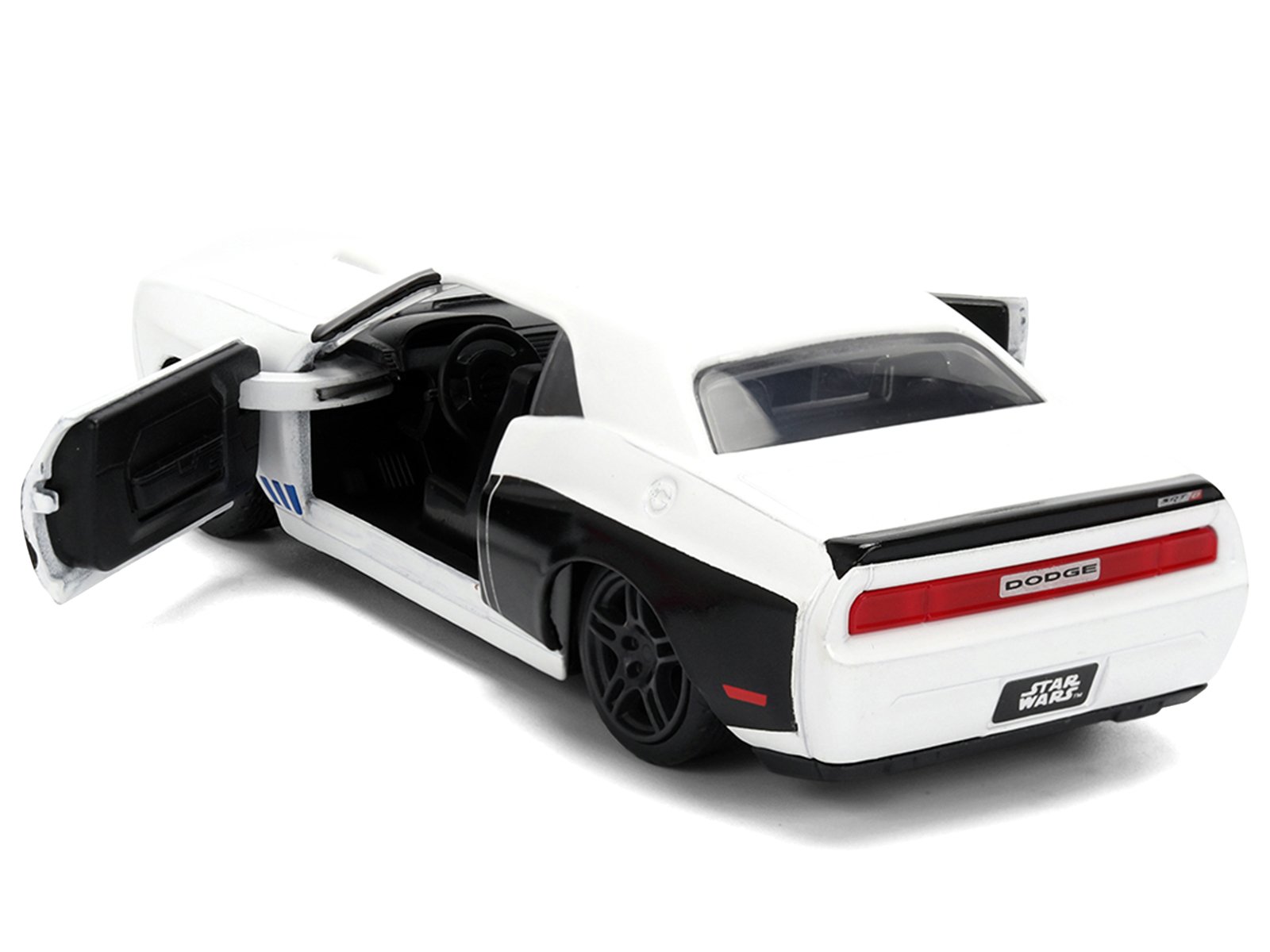 2012 Dodge Challenger SRT8 "Stormtrooper" Livery White with Graphics "Star Wars" Franchise "Hollywood Rides" Series 1/32 Diecast Model Car by Jada view 4