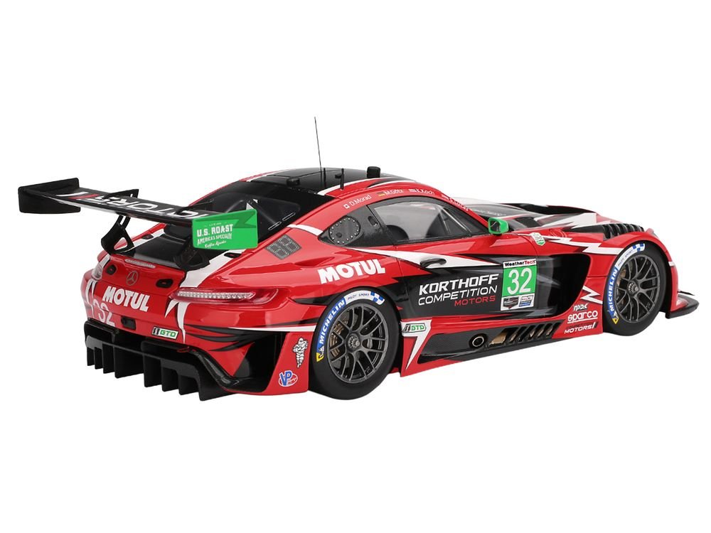 Mercedes-AMG GT3 EVO #32 Maximilian Gotz - Kenton Koch - Seth Lucas - Daniel Morad "Korthoff Competition Motors" IMSA "24 Hours of Daytona" (2025) 1/18 Model Car by Top Speed view 5