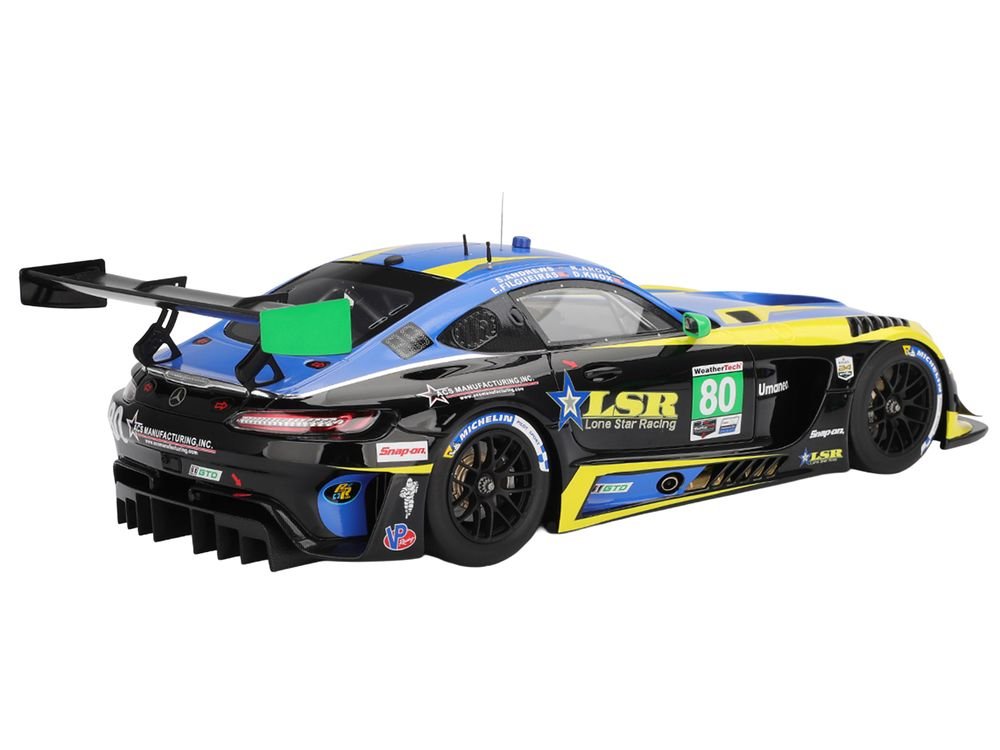 Mercedes-AMG GT3 EVO #80 Scott Andrews - Ralf Aron - Eric Filgueiras - Dan Knox "Lone Star Racing" IMSA "24 Hours of Daytona" (2025) 1/18 Model Car by Top Speed view 5