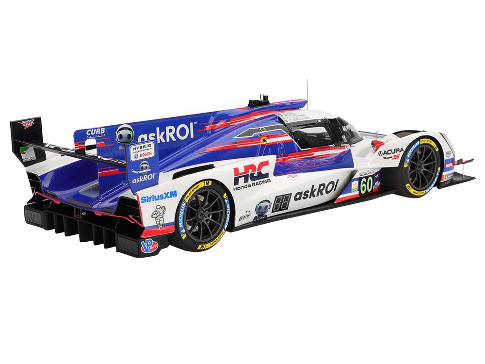 Acura ARX-06 GTP #60 Tom Blomqvist - Colin Braun - Scott Dixon - Felix Rosenqvist "Acura Meyer Shank Racing with Curb-Agajanian" 2nd Place IMSA "24 Hours of Daytona" (2025) 1/18 Model Car by Top Speed view 5