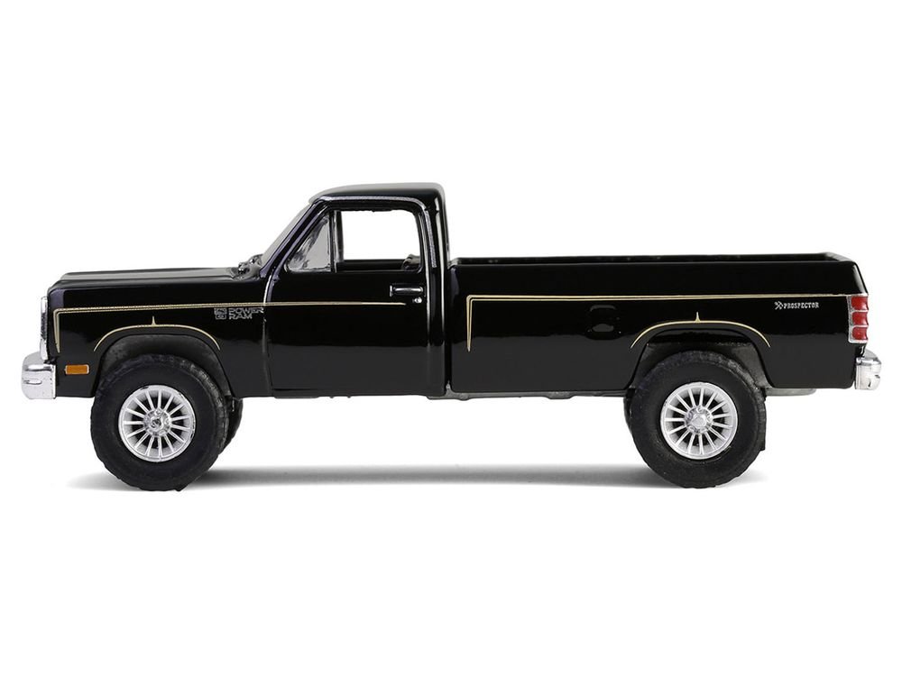 1981 Dodge Power Ram Prospector Pickup Truck Black "The A-Team" (1983-1987) TV Series "Hollywood Series" Release #43 1/64 Diecast Model Car by Greenlight view 2
