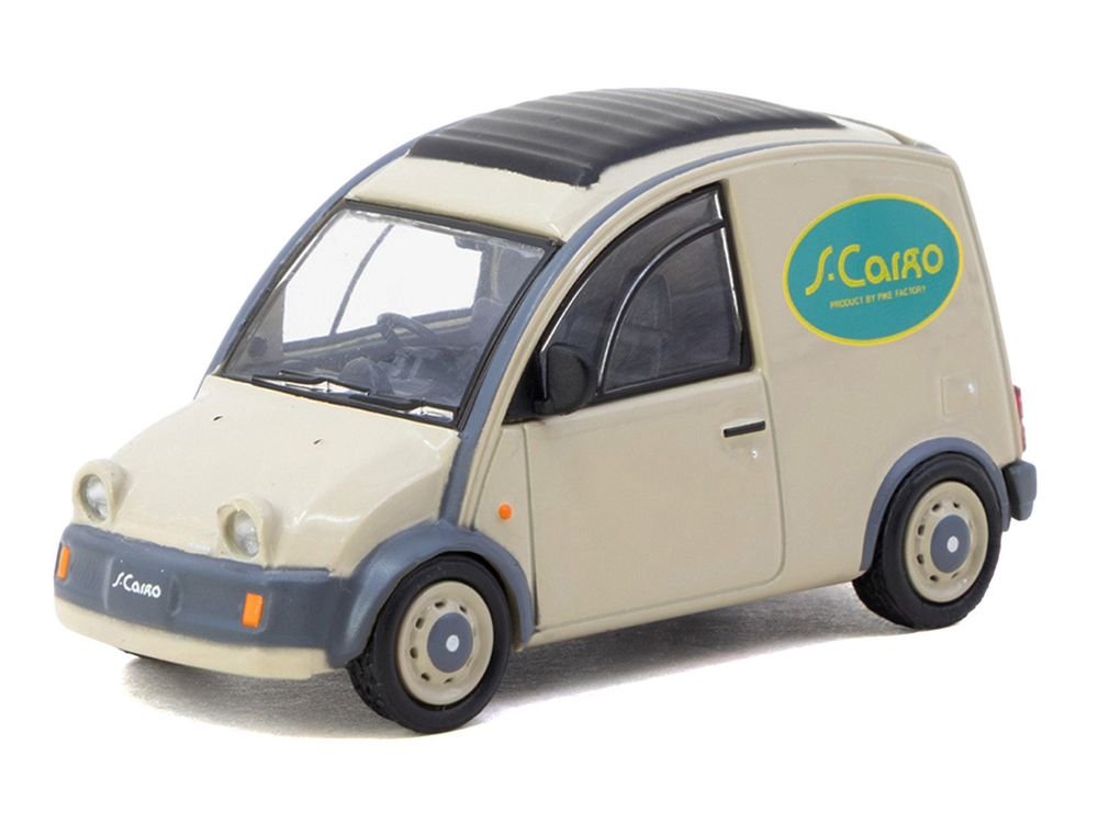 Nissan S-Cargo Van RHD (Right Hand Drive) "Presentation" Beige with Tarmac Cards "Global64" Series 1/64 Diecast Model Car by Tarmac Works view 2