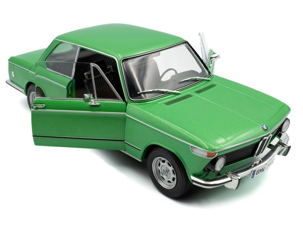 1971 BMW 1602 Taiga Green Metallic 1/18 Diecast Model Car by Solido view 2