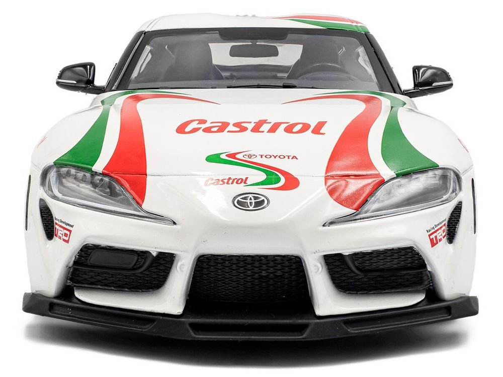 2024 Toyota GR Supra #36 "Toyota Racing Tribute" White with Green and Red Graphics 1/18 Diecast Model Car by Solido view 5