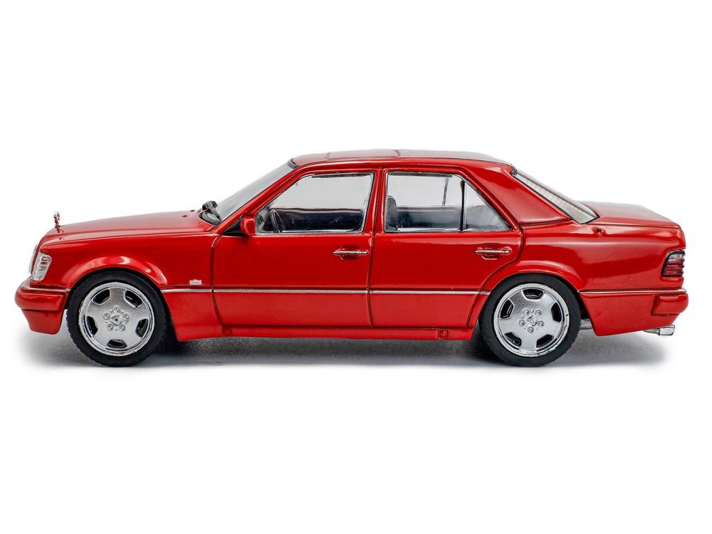 1994 Mercedes-Benz (W124) E60 AMG Signal Red 1/43 Diecast Model Car by Solido view 2