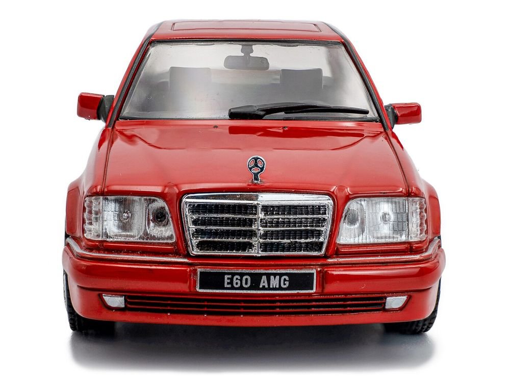 1994 Mercedes-Benz (W124) E60 AMG Signal Red 1/43 Diecast Model Car by Solido view 4