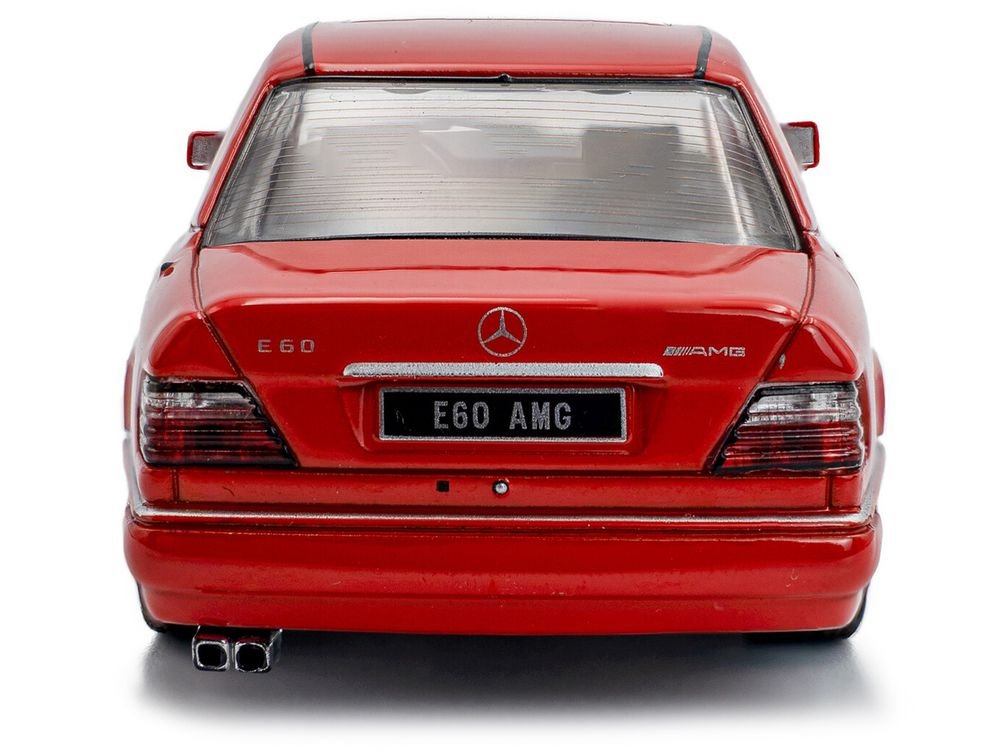 1994 Mercedes-Benz (W124) E60 AMG Signal Red 1/43 Diecast Model Car by Solido view 5